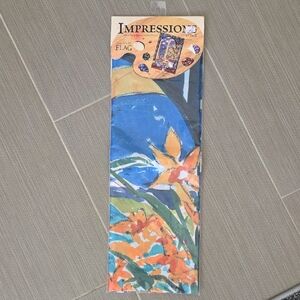Impressions Floral Garden Flag Vintage NWT